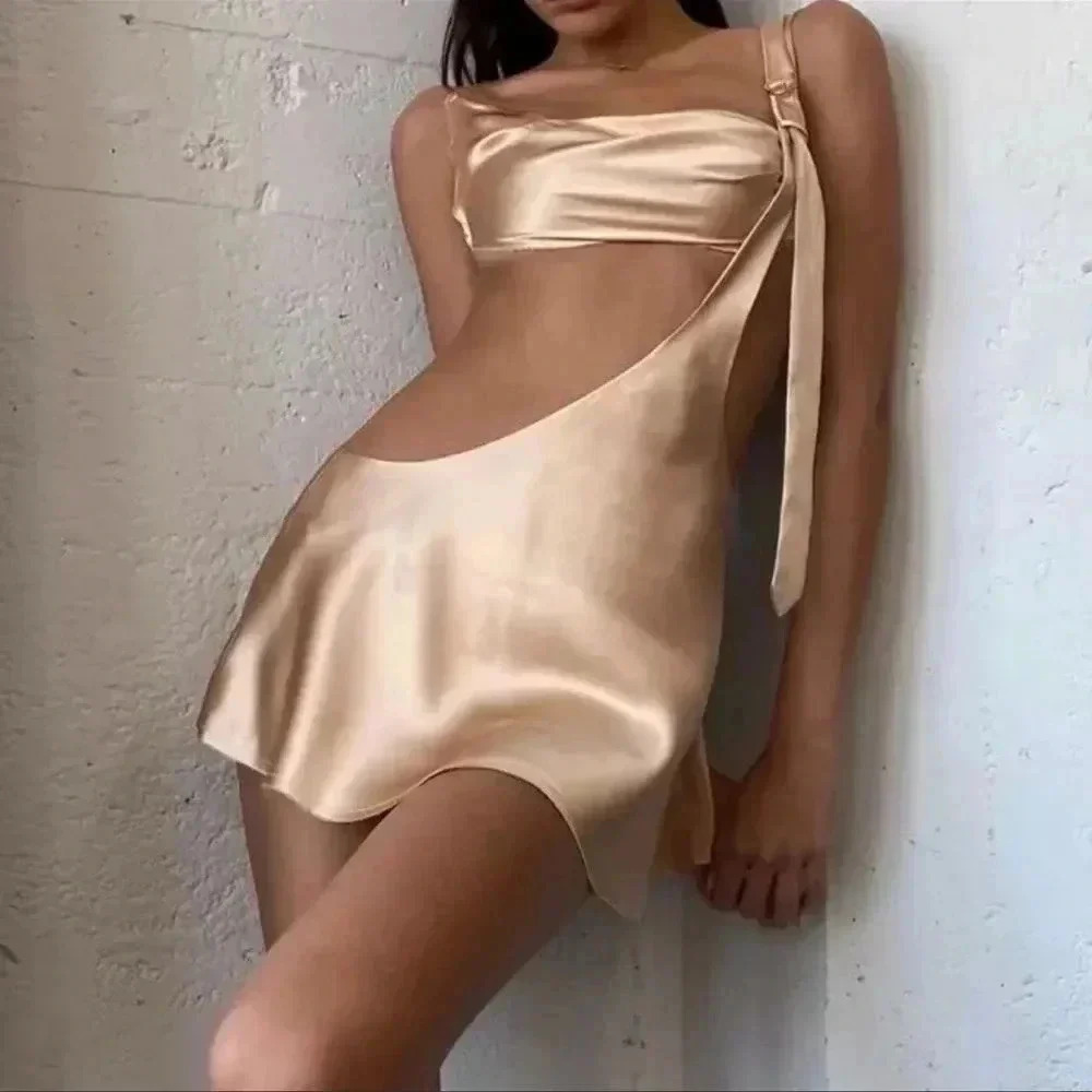 Weekend Story Raw Cutout Mini In Gold Faded Sheen - Picture 6 of 11